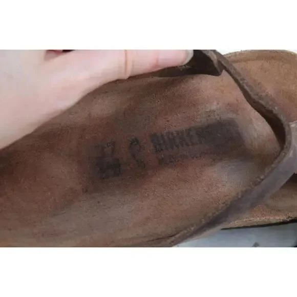 Birkenstock Gizeh Sandals Shoes LEATHER Women's Shoes Thongs Flip Flops 37 / 6 - Picture 6 of 16
